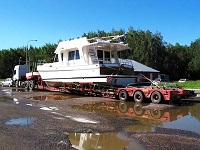 Перевозка катеров, лодок и яхт.